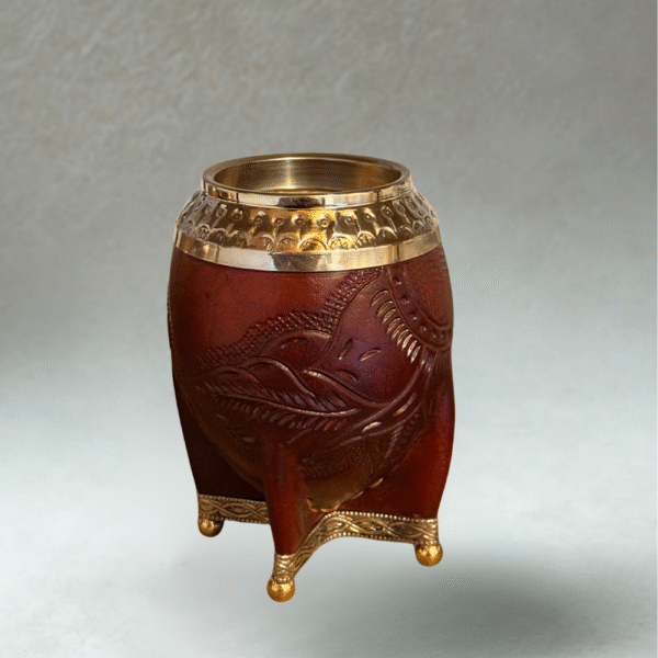 TORPEDO PREMIUM REPUJADO MARRON CON BASE